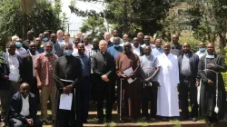 Apostolic Nuncio in Kenya and South Sudan, Archbishop Bert van Megen with officials of the Religious Superiors Conference of Kenya (RSCK) on October 13.