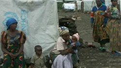 Some women and children at the Salesian farm in Shasha in DR Congo. Credit: Salesian Missions