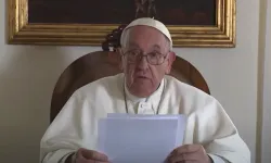 Pope Francis recorded a video message for the people of South Sudan and the Democratic Republic of Congo. Screenshot of YouTube video