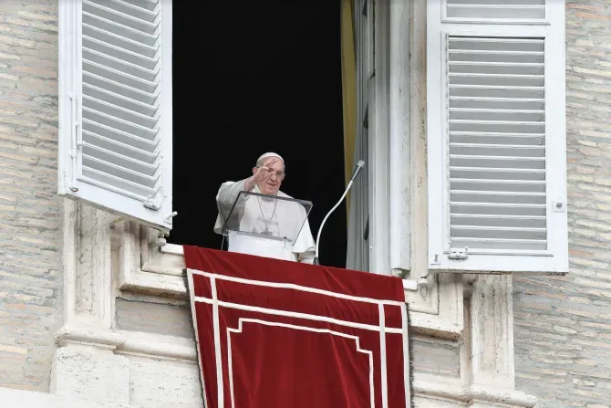 Pope Francis delivers the Angelus address on Jan. 8, 2023. | Vatican Media
