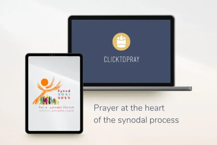 A website and smartphone app to help Catholics pray for the synod on synodality was launched Oct. 19, 2021. Click to Pray 2.0.