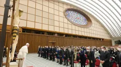 Pope Francis meets members of Italy’s High Council of the Judiciary at the Paul VI Audience Hall, April 8, 2022. Vatican Media.