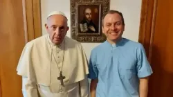 Pope Francis with Father Daniel Pellizzon, who was appointed the pope's personal secretary July 17, 2023. | Credit: Portal Encamino - Archbishopric of Buenos Aires