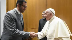 Pope Francis received President-Designate of COP28 UAE Dr. Sultan Al Jaber on Oct. 11, 2023, at the Vatican. | Credit: Vatican Media
