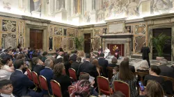 Pope Francis meets members of the Federation of Catholic Family Associations in Europe (FAFCE) on June 10, 2022. Vatican Media