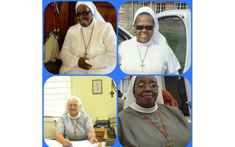 Four members of the Religious Congregation of the Precious Blood Sisters who succumbed to COVID-19 in South Africa's Umtata Diocese.