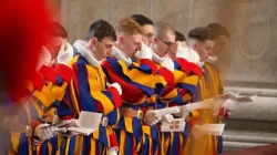 New Swiss Guards prepare to be sworn in on May 6, 2024, at the Vatican. / Credit: Elizabeth Alva/EWTN