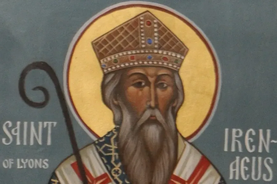 St. Irenaeus of Lyon. Wolfymoza via Wikimedia (CC BY-SA 4.0).