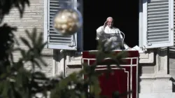 Pope Francis delivers his Angelus address at the Vatican, Dec. 12, 2021. Vatican Media.