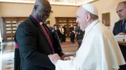 Pope Francis meets Archbishop Panti Filibus Musa, president of the Lutheran World Federation, at the Vatican, June 25, 2021./ Vatican Media.