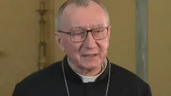 Cardinal Pietro Parolin speaks in a Vatican News interview published Nov. 30, 2021. Screenshot from Vatican News - Italiano YouTube channel.
