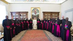 Uganda Catholic Bishops with Pope Francis during their 2018 ad limina visit to the Vatican