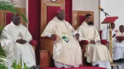 Archbishop Ignatius Ayau Kaigama during Holy Trinity Sunday Mass at Our Lady Queen of Nigeria Pro-Cathedral of Abuja Archdiocese. Credit: Abuja Archdiocese