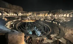 The Stations of the Cross at Rome’s Colosseum, April 15, 2022. / Credit: Courtney Mares/CNA