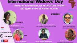 A poster announcing the June 23 Webinar organized by All African Conference of Churches (AACC) to mark the International Widows Day. Credit: All African Conference of Churches (AACC)