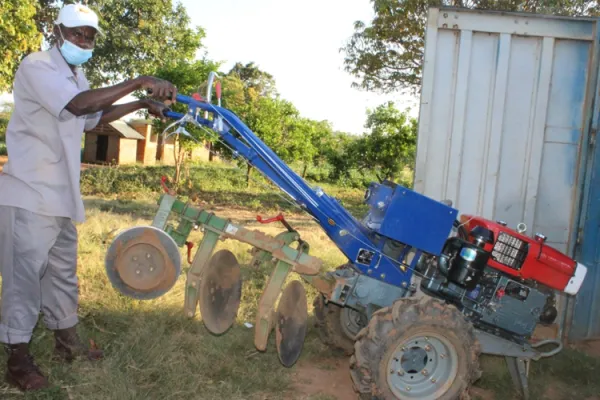 A hand tractor used for ploughing at St. Albert’s farm Zimbabwe. Credit: Catholic Churchnews Zimbabwe
