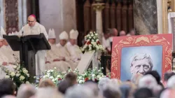 Bishop Robert Byrne preaches at an Oct. 14 Mass celebrating St. John Henry Newman. Credit: Daniel Ibanez/CNA