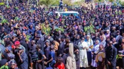 Thousands of Christians peacefully and prayerfully march to a rally in front of the Nigerian Plateau state governor's office building in protest of the 2023 Christmas massacre that left over 200 Christian Nigerians dead, Jan. 8, 2024. | Credit: Photo courtesy of Rev. Dr. Gideon Para-Mallam, photo by Plateau State Government Media Team