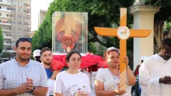 The August 2025 Youth Jubilee in Egypt is taking place in two phases this month. The jubilee is under the patronage and presence of apostolic vicar of the Latins in Egypt, Bishop Claudio Lurati, organized by his deputy Monsignor Antoine Tawfiq and Sister Chiara Latif of the Franciscan Elizabethan Sisters. / Credit: Photo courtesy of Apostolic Vicariate of the Latins in Egypt