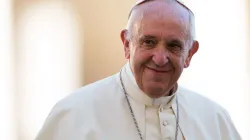 Pope Francis, pictured in St. Peter's Square Oct. 14, 2017. Credit: Daniel Ibáñez/CNA.