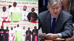 members of the Sudan and South Sudan Catholic Bishops’ Conference (SSS-CBC) and Under-Secretary-General for UN Peace Operations, Jean-Pierre Lacroix. Credit: Catholic Radio Network/UN Photo/Loey Felipe