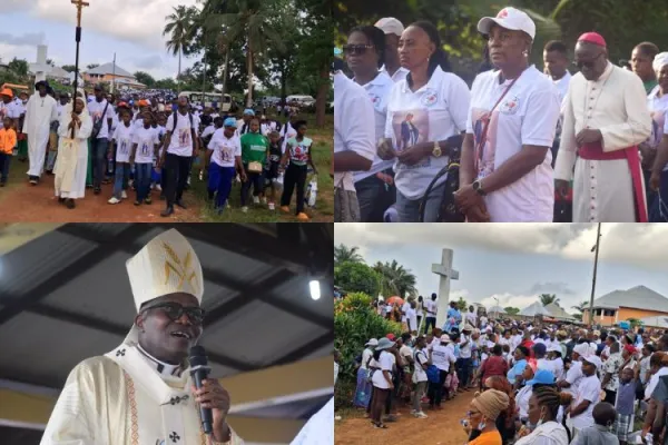 2025 Annual Pilgrimage to the Marian Shrine of Our Lady, Queen of Peace in Virginia in Liberia’s Catholic Archdiocese of Monrovia. Credit: Radio Maria Liberia/St. Joseph Parish Media Team