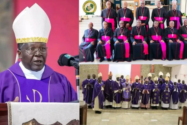 Members of the Zambia Catholic Bishops' Conference (ZCCB) express solidarity with Archbishop Alick Banda after he was summoned to appear before an investigation by the Drug Enforcement Commission. Credit: ZCCB Facebook Page