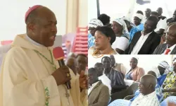 Bishop Michael Otieno Odiwa if the Catholic Diocese of Homa bay at Mass with Diocesan Parish Pastoral Council. Credit Arise Communications Network