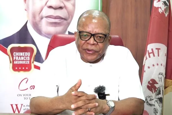 National President of the Old Seminarians Association of Nigeria (OSAN), Hon. Francis Chinedu Akubueze. Credit: ACI Africa