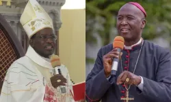 Bishop Dominic Kimengich (right) and Archbishop Martin Kivuva Musonde (left). Credit: ACI Africa