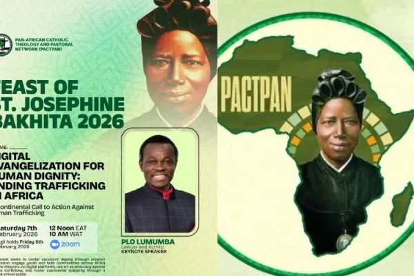 Poster announcing PACTPAN's campaign against human trafficking. Credit: PACTPAN