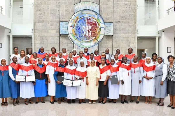 A section of participants who completed a Project Management course of the Association of Consecrated Women in Eastern and Central Africa (ACWECA) in collaboration with Strathmore University. The training is part of ACWECA's Sisters Blended Value Project (SBVP). Credit: Sr. Celestine Nasiali/ACWECA