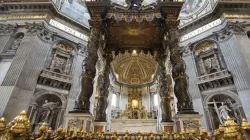 The main altar at St. Peter’s Basilica in Rome, which was desecrated on Oct. 10, 2025. / Credit: Jorge Royan (CC BY-SA 3.0)