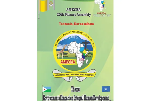 A poster announcing the 20th Plenary Assembly of AMECEA to be held in Dar es Salaam, Tanzania, from July 9 to 18. Credit: AMECEA