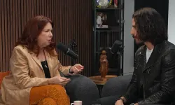 Siobhan Fallon Hogan sits down with Jonathan Roumie during an episode of her new podcast airing on EWTN+, “Catholics & Cappuccinos.” | Credit: EWTN Studios