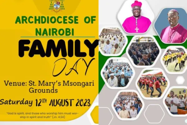 A poster announcing Family Day in the Catholic Archdiocese of Nairobi in Kenya. Credit: Nairobi Archdiocese