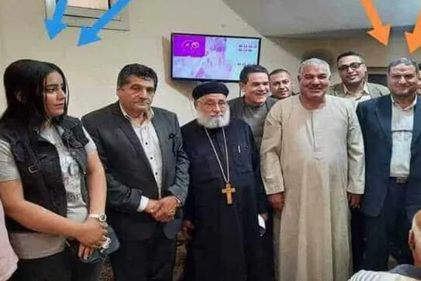 Mrs. Sobhy and the perpetrator. Credit: ACN