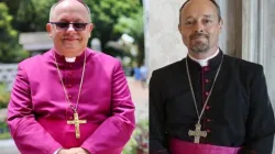 Archbishop Henryk Mieczysław Jagodziński (left) and Archbishop Mitja Leskovar (right). Credit: GCBC/Vatican Media