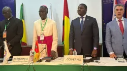 Bishop José Lampra Cà of the Catholic Diocese of Bissau in Guinea-Bissau during the opening ceremony of the 10th Conference of the Regional Union of West African Priests has been organized under the Regional Union of the Diocesan Priests of West Africa (RUPWA). Credit: Fr. Peter Konteh