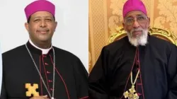 Bishop Musiè Ghebreghiorghis (right0 and Bishop Lukas Teshome Fikre Woldetensae (left). Credit: EMCS/ Emdibir Catholic secretariat