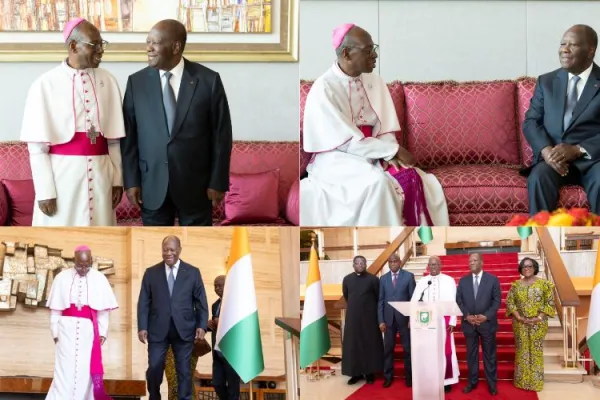 Cardinal-Designate in Ivory Coast Reiterates Catholic Bishops’ Call for Peace at Audience with Head of State