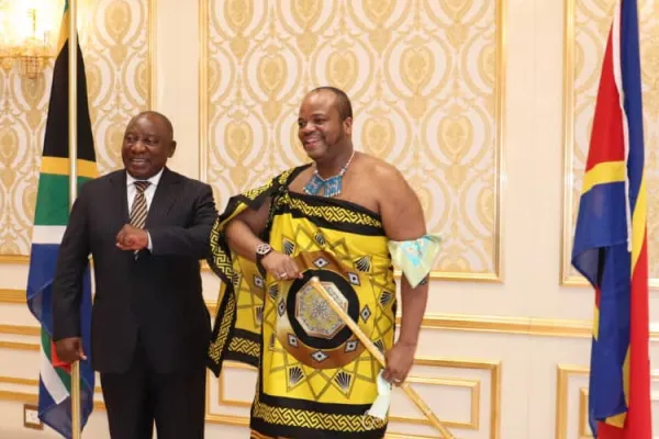 President of the Republic of South Africa, Cyril Ramaphosa, and King Mswati. Credit: Courtesy Photo