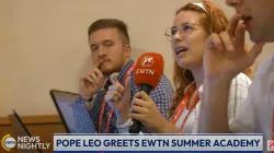 Journalism students have traveled from across the globe to Rome to take part in the fourth annual EWTN Summer Academy from July 21–31, 2025. / Credit: “EWTN News Nightly”/Screenshot