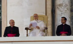 Pope Leo XIV spoke about the solution for restless hearts in his catechesis at the general audience in St. Peter’s Square on Dec. 17. 2025. / Credit: Daniel Ibanez/CNA