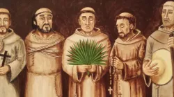 Five Spanish Franciscan missionaries, Father Pedro de Corpa, Father Blas Rodríguez, Father Miguel de Añon, Brother Antonio de Badajóz and Father Francisco de Veráscola were martyred in 1597 in the present-day state of Georgia. / Credit: Courtesy of Diocese of Savannah/public domain