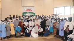 Members of the Conference of Major Superiors of Religious in Ghana (CMSRGH) with the Apostolic Nuncio in Ghana, Archbishop Henryk Jagodzinski. Credit: Newswatchgh.com