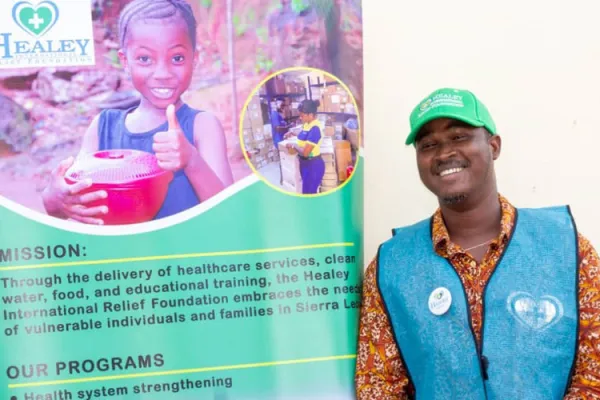 Ishmeal Alfred Charles, the Caritas Freetown Programs Manager and In Country Manager for HealeyIRF Sierra Leone. Credit: Caritas Freetown