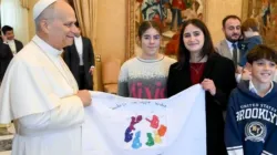 The pope with boys and girls from Italian Catholic Action on Dec. 18, 2025. / Credit: Vatican Media