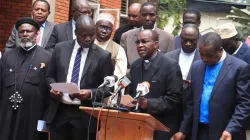 Faith leaders in Kenya at a press conference on 6 September 2022. Credit: KCCB