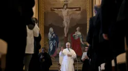 Pope Leo XIV addresses diocesan liturgy officials during an audience on Nov. 17, 2025, at the Apostolic Palace in the Vatican. / Credit: Vatican Media